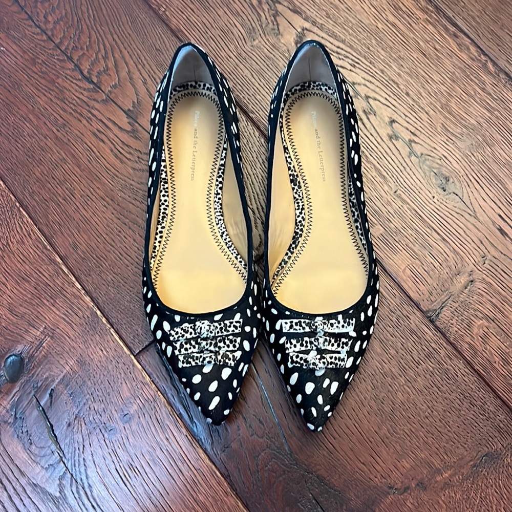 Pilcro and the letterpress animal print flats